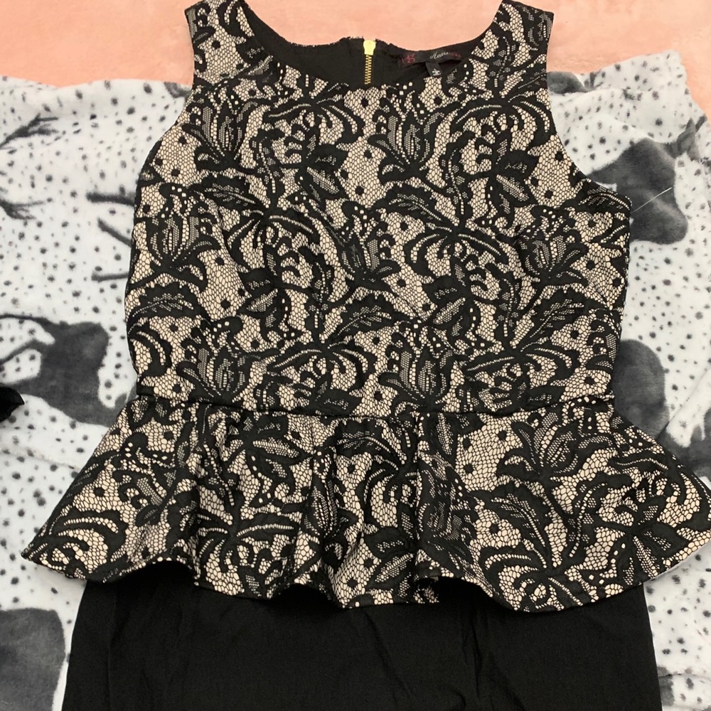 Peplum midi dress